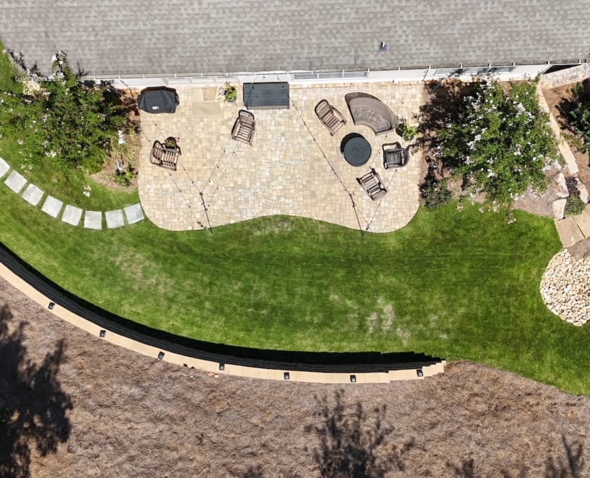 Backyard patio transformation